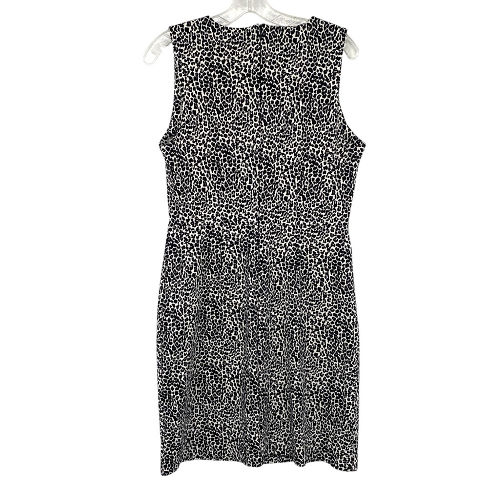 Old Navy Sleeveless Ponte-Knit Sheath Dress Leopard Print - Picture 4 of 6